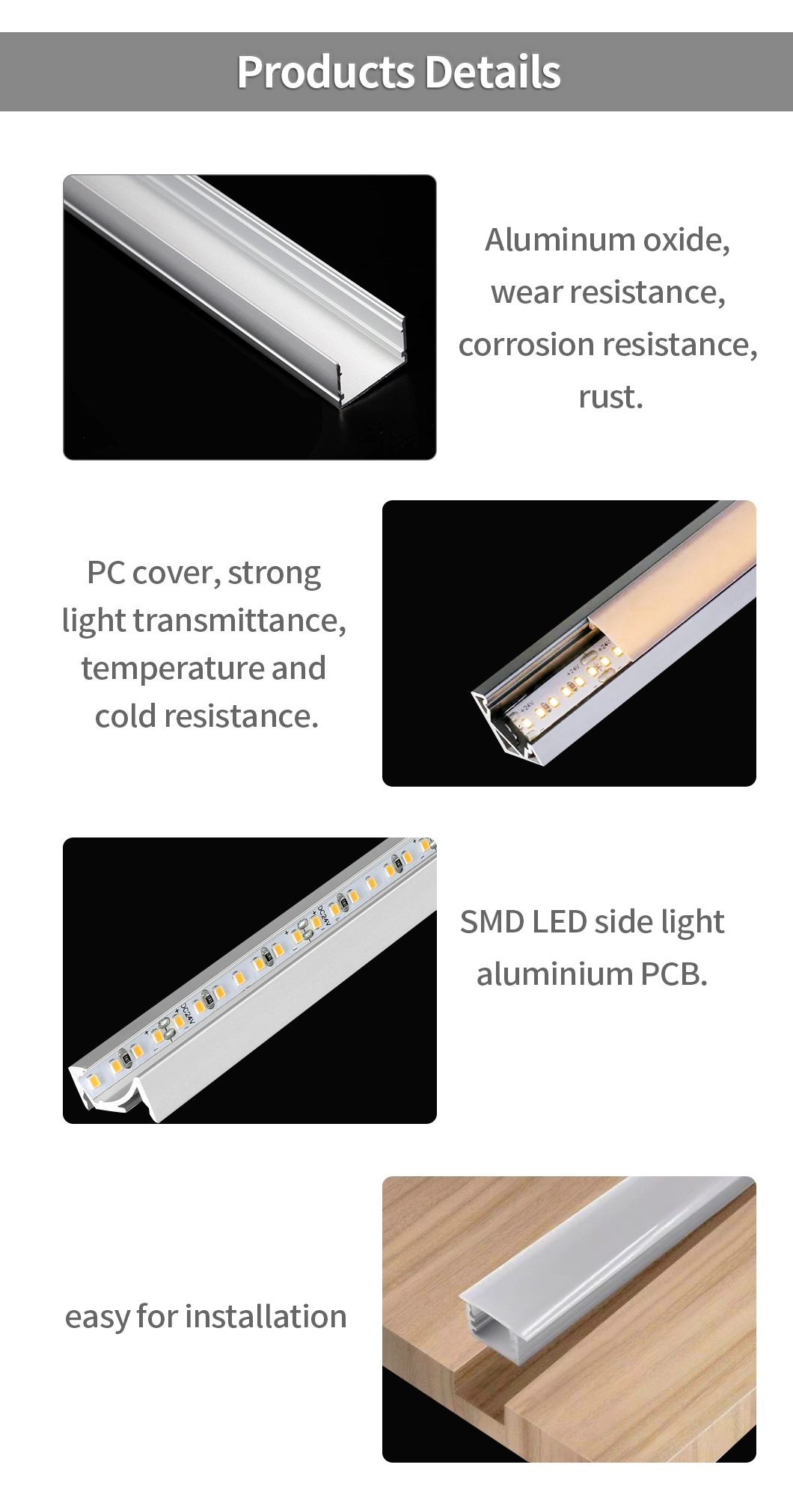 Profile Lighting in Ceiling LED Ceiling Light Non-Brands Ceiling Linear Light Profile