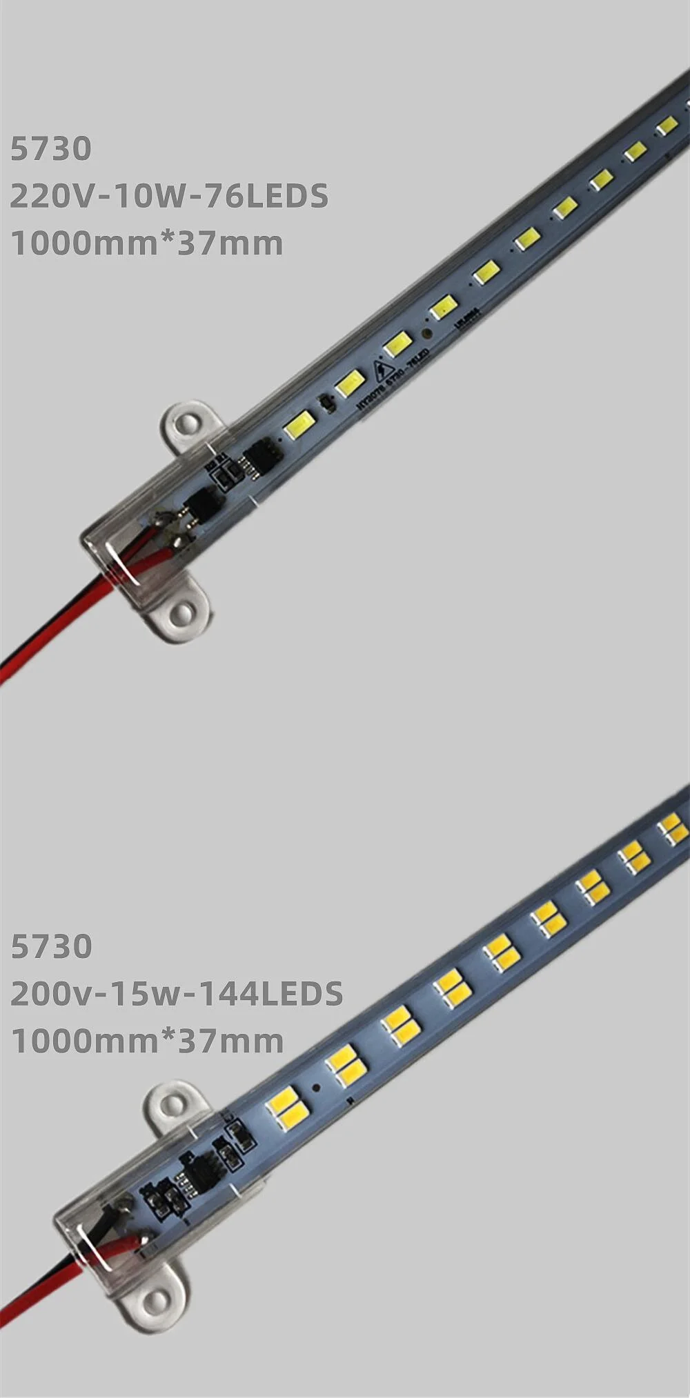 High Voltage AC220V Cabinet Light Closet Linear Rigid Bar LED Strip Bar Light for Display Showcase